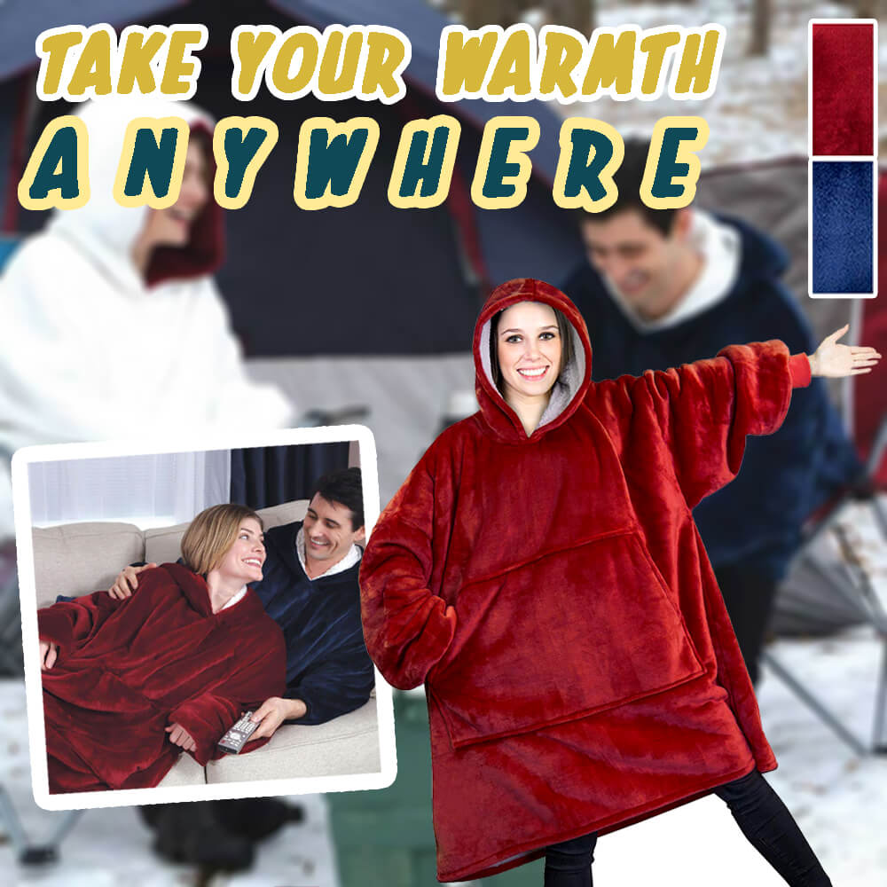plush blanket hoodie allegro