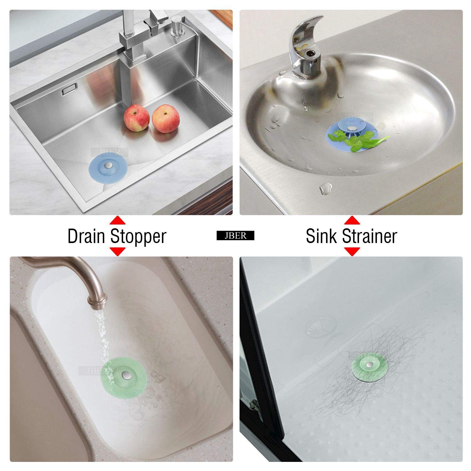 Anticlogging Silicone Sink Strainer® (2pieces) Best Gadget Store