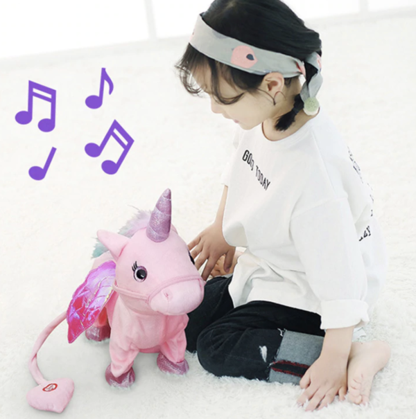 walking singing unicorn toy