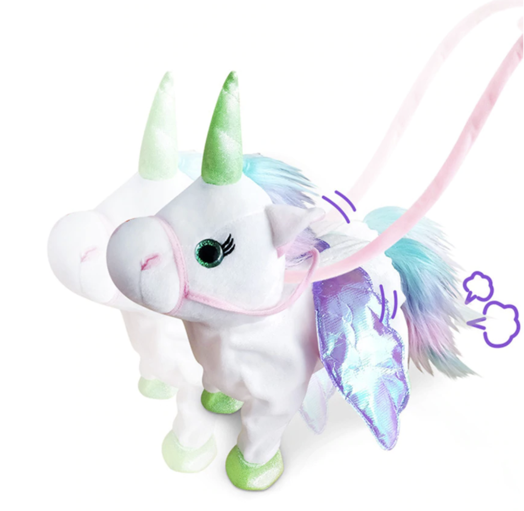 walking singing unicorn toy