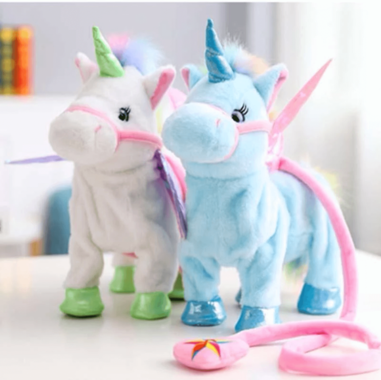 walking singing unicorn toy