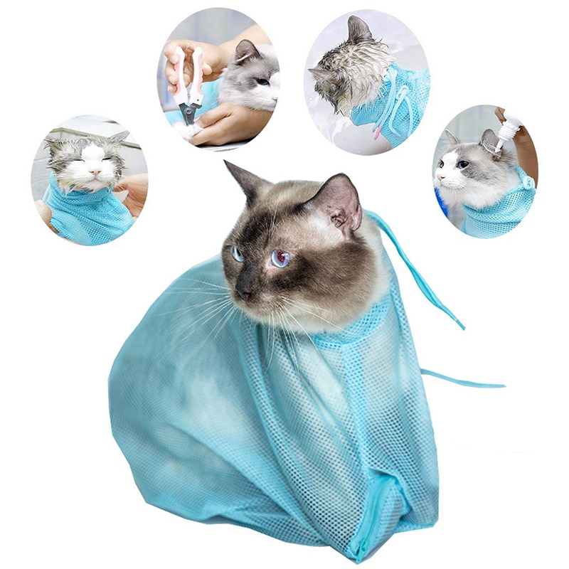 mesh bag cat bath