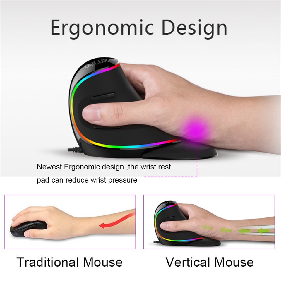 Ergonomic Vertival Wireless Mouse® – Best Gadget Store