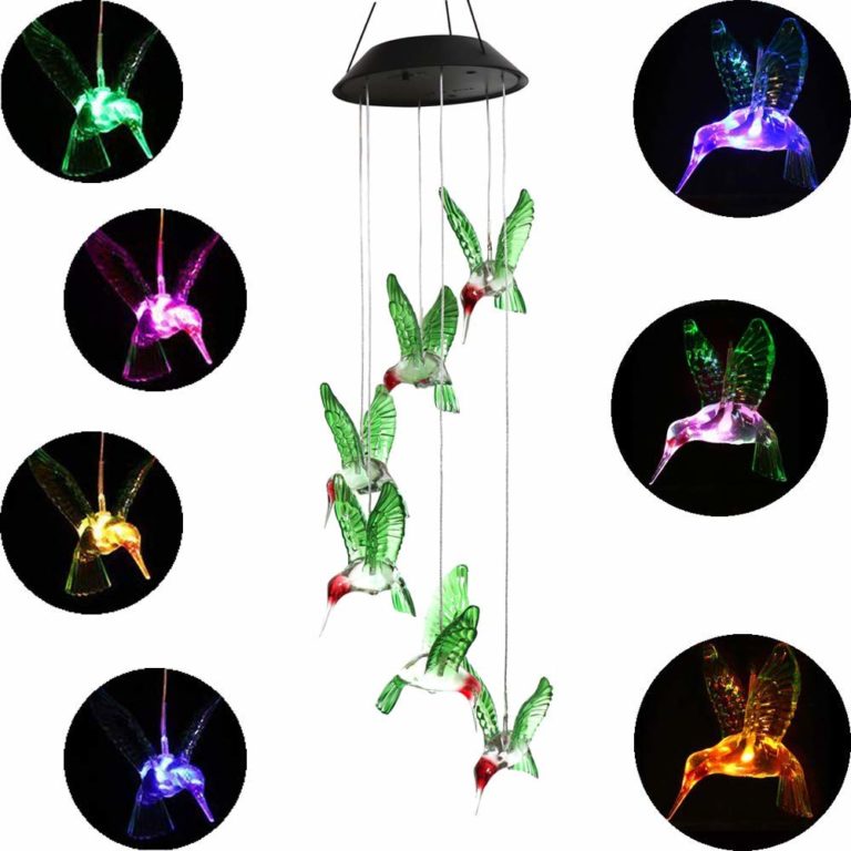 LED Solar Hummingbird Wind Chimes String LightsÂ® â Best Gadget Store
