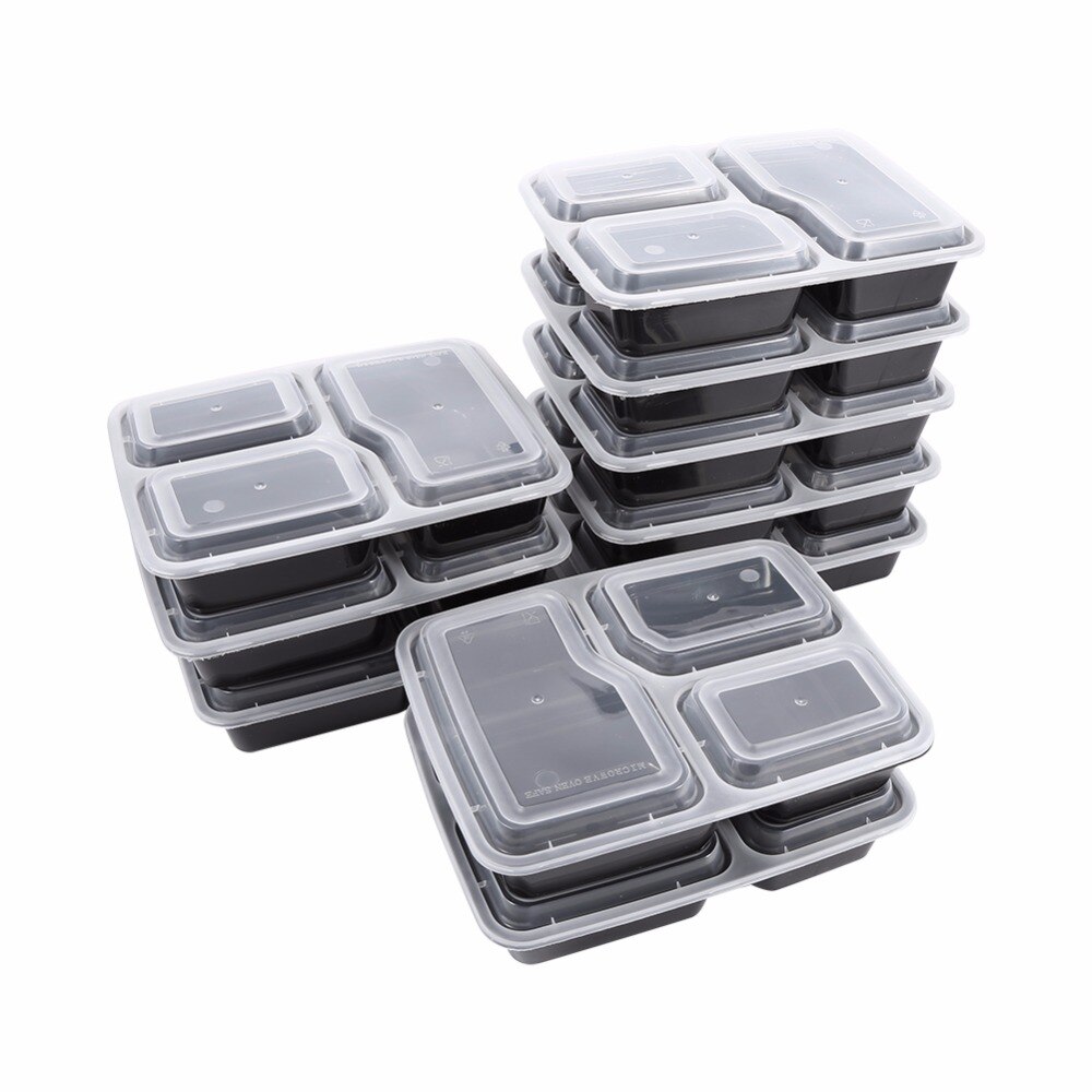 Compartment Meal Prep Containers – 10 Pieces® – Best Gadget Store