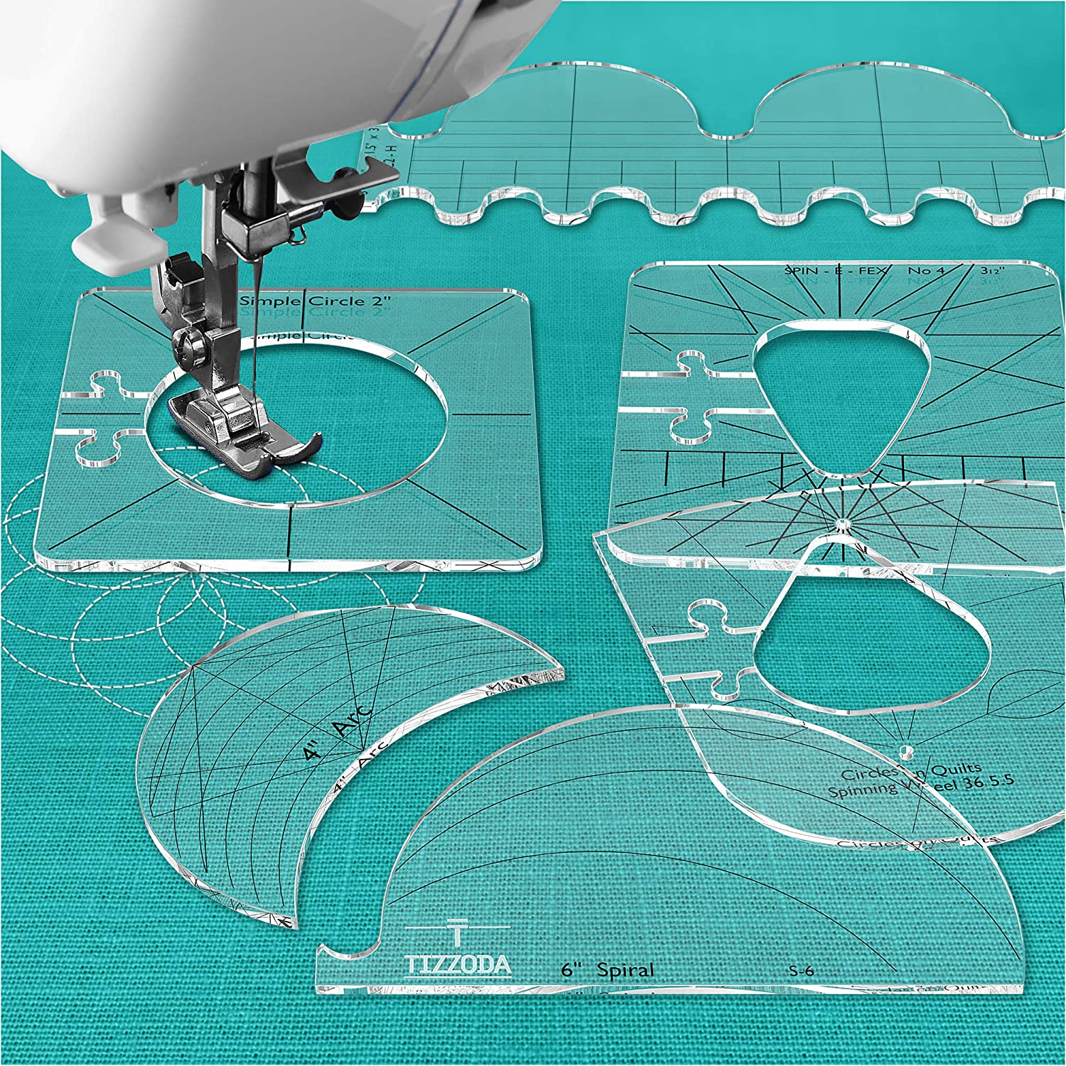 Quilting Template Set 6 Pieces® Best Gadget Store