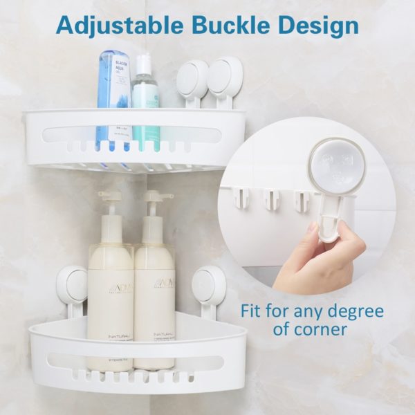 Strong Suction Shower Shelf for Bathroom Accessories Plastic® Best